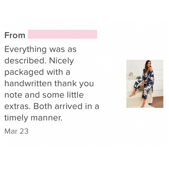 3 Piece Navy Color Floral Print Pajama Set - Picture 8 of 10